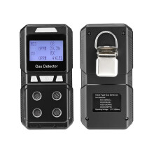 Portable Gas Detector Rechargeable Multi Gas Monitor O2 H2S CO EX Waterproof Dustproof 4 Alarm