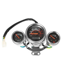 Motorcycle Speedometer Digital Tachometer Odometer Voltmeter Fuel Gauge Kit
