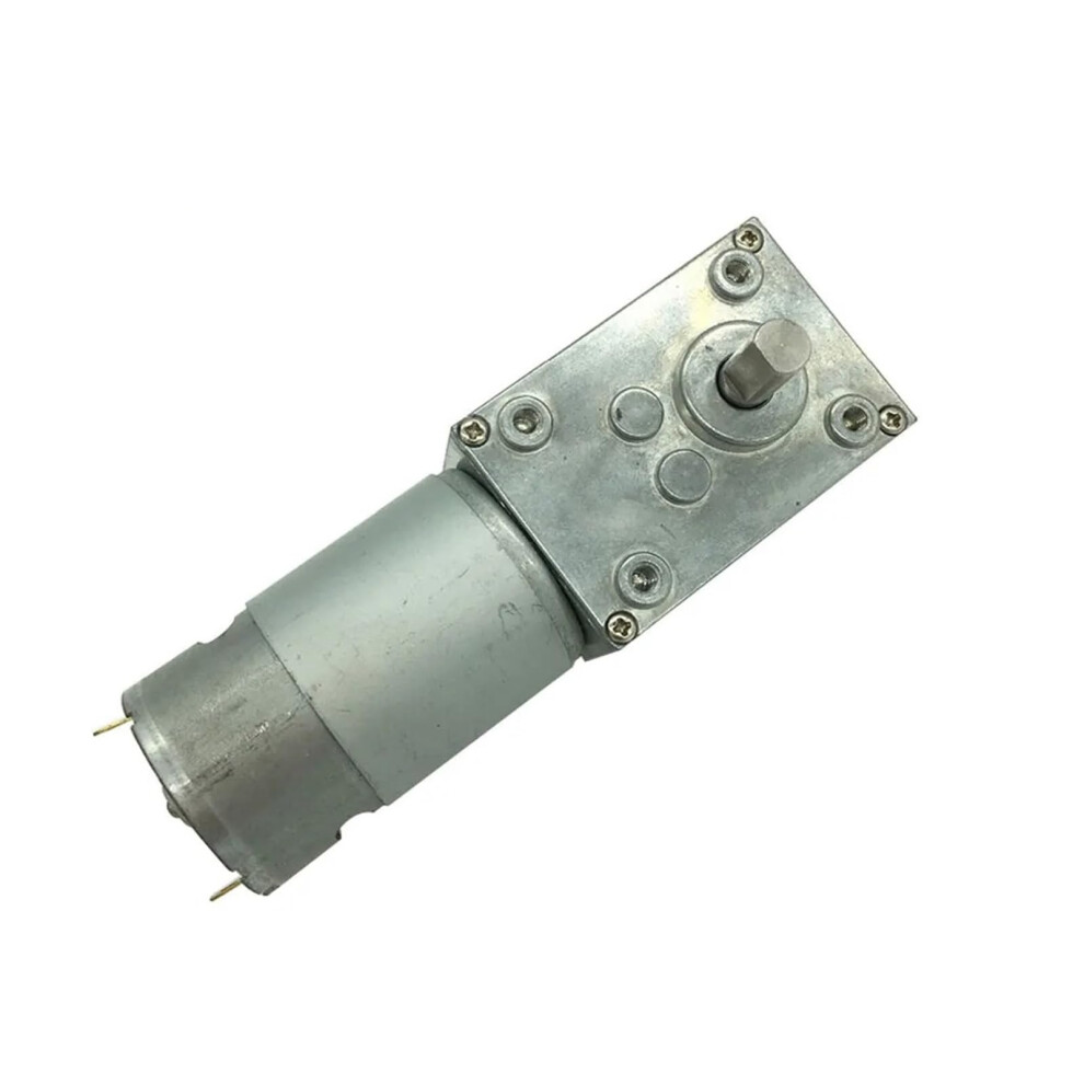12V Torque Worm Gear Motor With Selflocking Shaft For Robotics 10Rpm Variable Speed 9455672109529