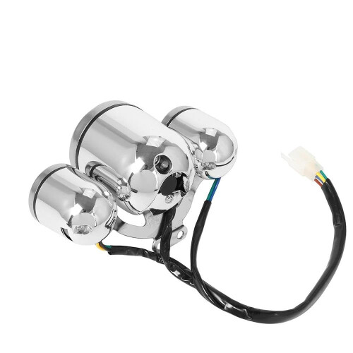 Motorcycle Speedometer Digital Tachometer Odometer Voltmeter Fuel Gauge Kit 2