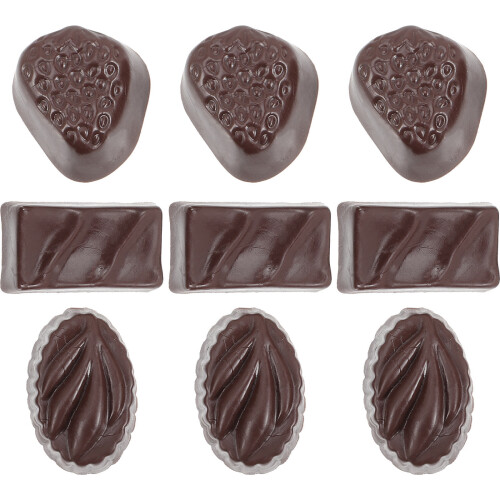 4 Pcs Chocolate Decorations Celebrations Simulated Model Simulation
