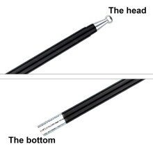 Bastone Magico Portatile Telescopico in Acciaio Inox 110cm/150cm Nero/Oro