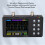 Portable Dual Channel Digital Oscilloscope 50M Sampling 10MSa/s 3.2 Inch LCD 9