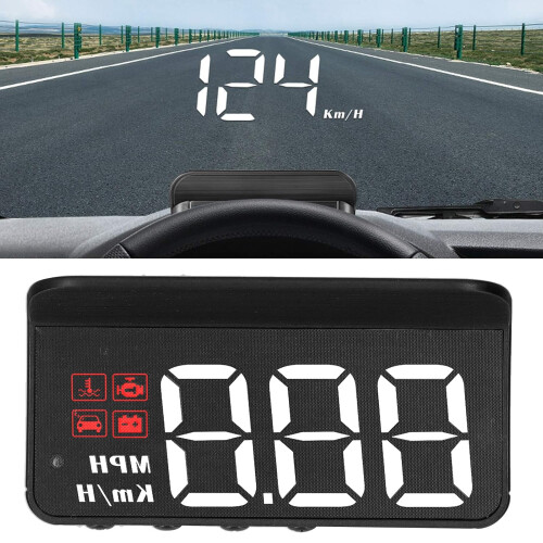 OBD2 HUD Speedometer with Overspeed Alert Definition Windshield Projector for Cars 2