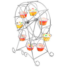 8 Cupcake-Ferris-Wagen-Stand für Karneval- & Zirkuspartys, Food-Display-Requisiten