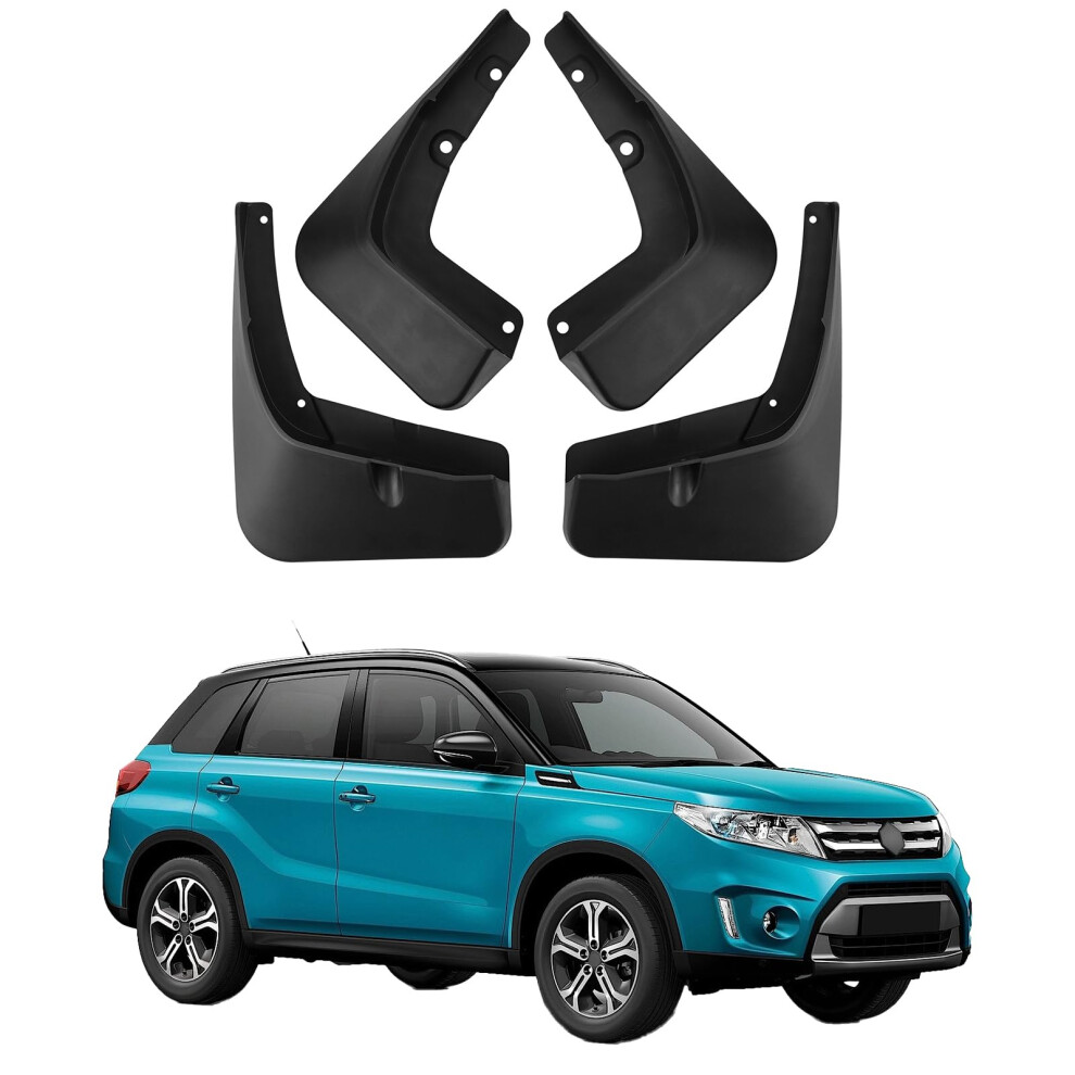 Mud Flaps Set Custom Fit Allweather Splash Guards Front Rear For Suzuki Vitara 20162025 9092120396652