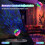 Party Lights LED Disco Light with 3D Water Wave Effect, 15 Modes, Sound Activated, Remote Control 3