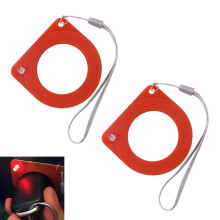2 PCS Car Key Tester with LED Indicator, AntiTheft Signal Detection Coil for ECU Chip Testing (Red)