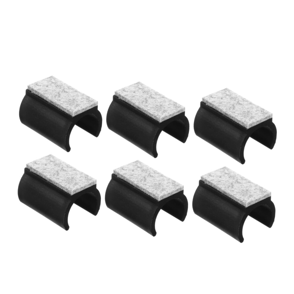 6Pcs Ushaped Chair Leg Floor Protectors Felt Furniture Pads For Hardwood Floors Noise Reduction 9070919972355