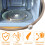 Microwave Turntable Roller Ring 7.09 Inch ABS Plate Support for Smooth Rotation and Even Heating 5
