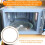 Microwave Turntable Roller Ring 7.09 Inch ABS Plate Support for Smooth Rotation and Even Heating 2