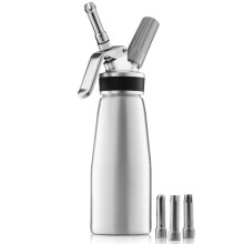 500ml Aluminum Cream Whipper with 3 Nozzles, Professional Whipped Cream Dispenser for Desserts and Coffee Ref: 6781