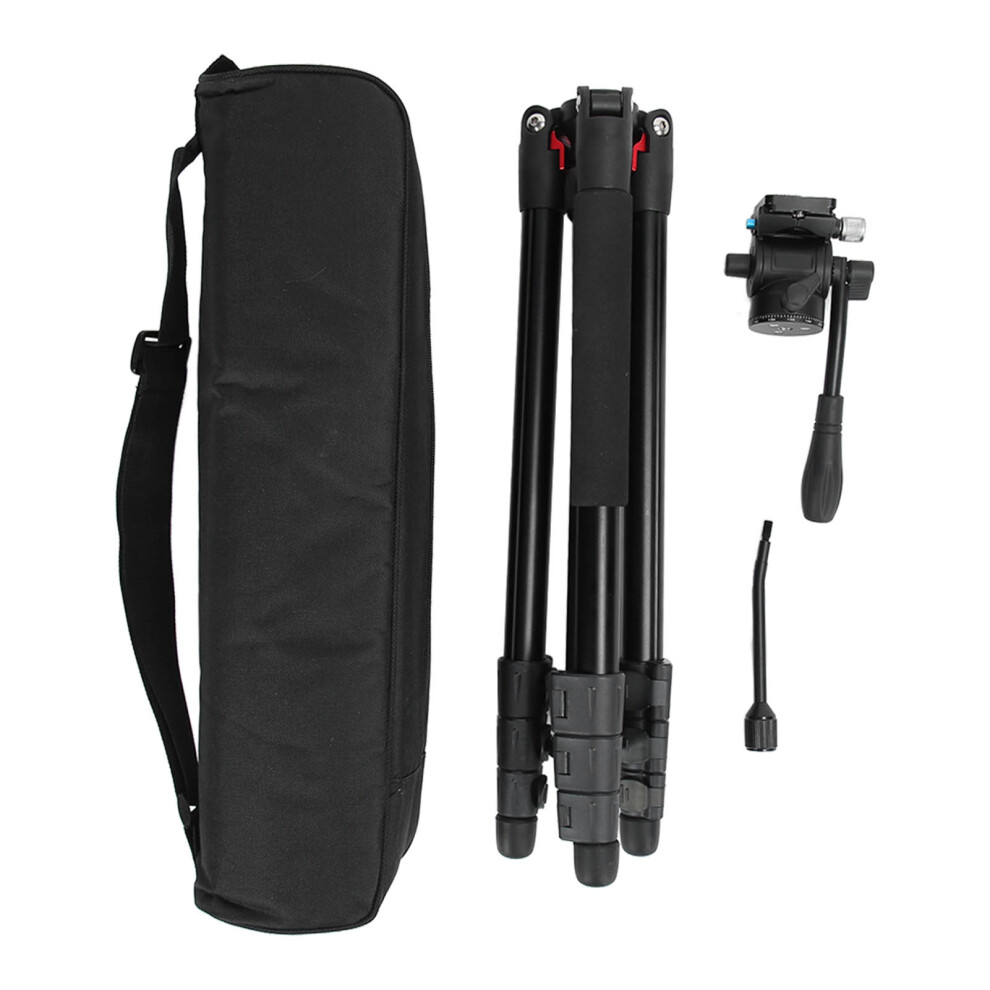 Camera Tripod With Chest Expander & Fleece Material, Adjustable Height For Multi-Angle Shooting, Compatible With Dslr Camcorder Mirrorless, Easy 9432746957514