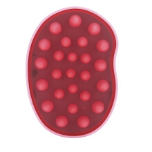 Manual Head Scrubber Hair Washing Tool Soft Silicone Bristles Non Slip Handle Deep Scalp Cleaning Promotes Healthy Cortex Growth Travel Friendly