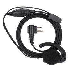 In Ear Headset with Push To Talk Button for Radios Durable Design Plug And Play Functionality Hands Free Operation Secure Fit for Professionals