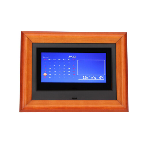 Slideshow Digital Picture Frame IPS Screen Remote Control 7 Inch Electronic Photo Frame With Timing Function Built In Speaker Multi Language Support 1