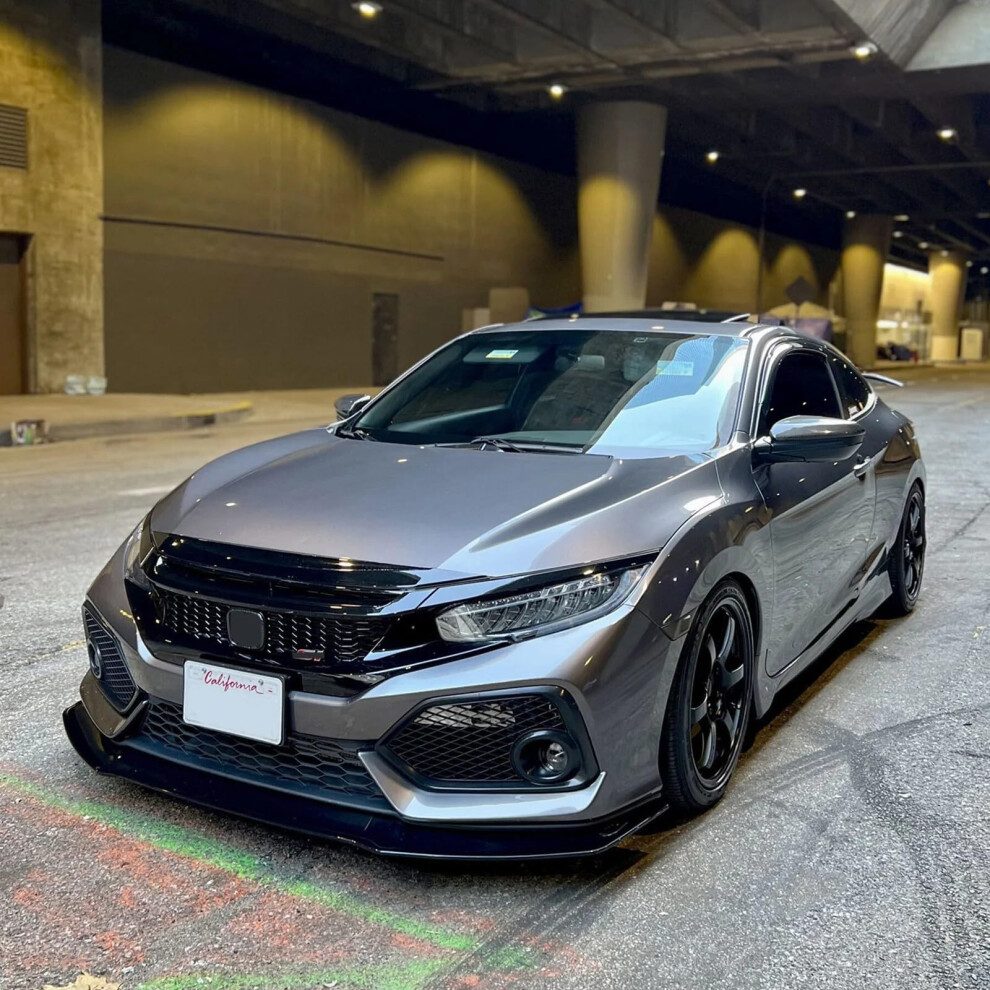 Front Lip Spoiler Gloss Gr Style For Honda Civic Si Fk7 20172021 Hatchback Aggressive Styling Black 9092120397994