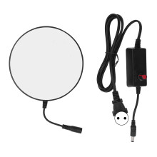 Microscope LED Ring Light Illuminator With Adjustable Brightness, Shadow Free Lighting High Brightness Uniform Light Source Cool Focused Lighting UL