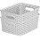 Curver Curver My Style Rectangular Storage Basket Bundle, 4 x Small 3 x Medium, Grey 2