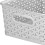 Curver Curver My Style Rectangular Storage Basket Bundle, 4 x Small 3 x Medium, Grey 5