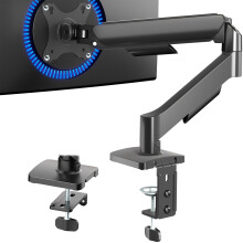 VIVO Single Monitor Stand, Fully Adjustable Arm for 17 to 32 inch Screen, Mechanical Articulating Desk Mount, Gaming and Office Setups, VESA 75x75