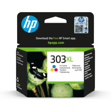 HP 303XL Tri-color High Yield Original Ink Cartridge (T6N03AE) - Works with: HP ENVY Photo 6220, 6230, 6232, 6234, 7120, 7134, 783