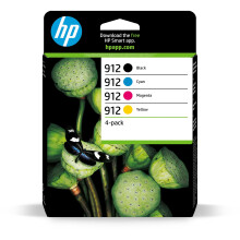 HP 6ZC74AE 912 Original Ink Cartridges, Black/Cyan/Magenta/Yellow, Multipack