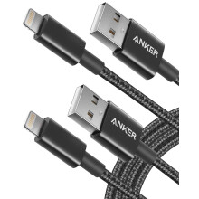Anker iPhone Charger Cable, (2-Pack) 6ft, Premium Nylon USB-A to Lightning Cable, MFi Certified Cable for iPhone 14 Plus 14 14 Pro
