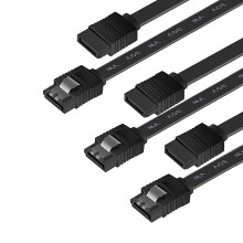 Benfei SATA Cable III, 3 Pack SATA Cable III 6Gbps Straight HDD SDD Data Cable with Locking Latch 18 Inch for SATA HDD, SSD, CD Dr