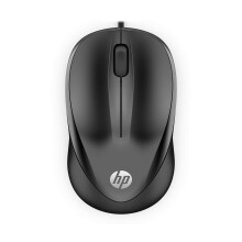 HP Wired Mouse 1000 | USB Type-A | Multi-Surface Technology | 1200 DPI Optical Sensor | 3 buttons and scroll wheel | Ambidextrous | Contoured Comfort