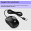 HP HP Wired Mouse 1000 | USB Type-A | Multi-Surface Technology | 1200 DPI Optical Sensor | 3 buttons and scroll wheel | Ambidextrous | Contoured Comfort 3