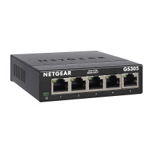 NETGEAR 5 Port Gigabit Network Switch (GS305) | Unmanaged Ethernet Switch | Ethernet Splitter | Silent Operation | Desktop or Wall Mount