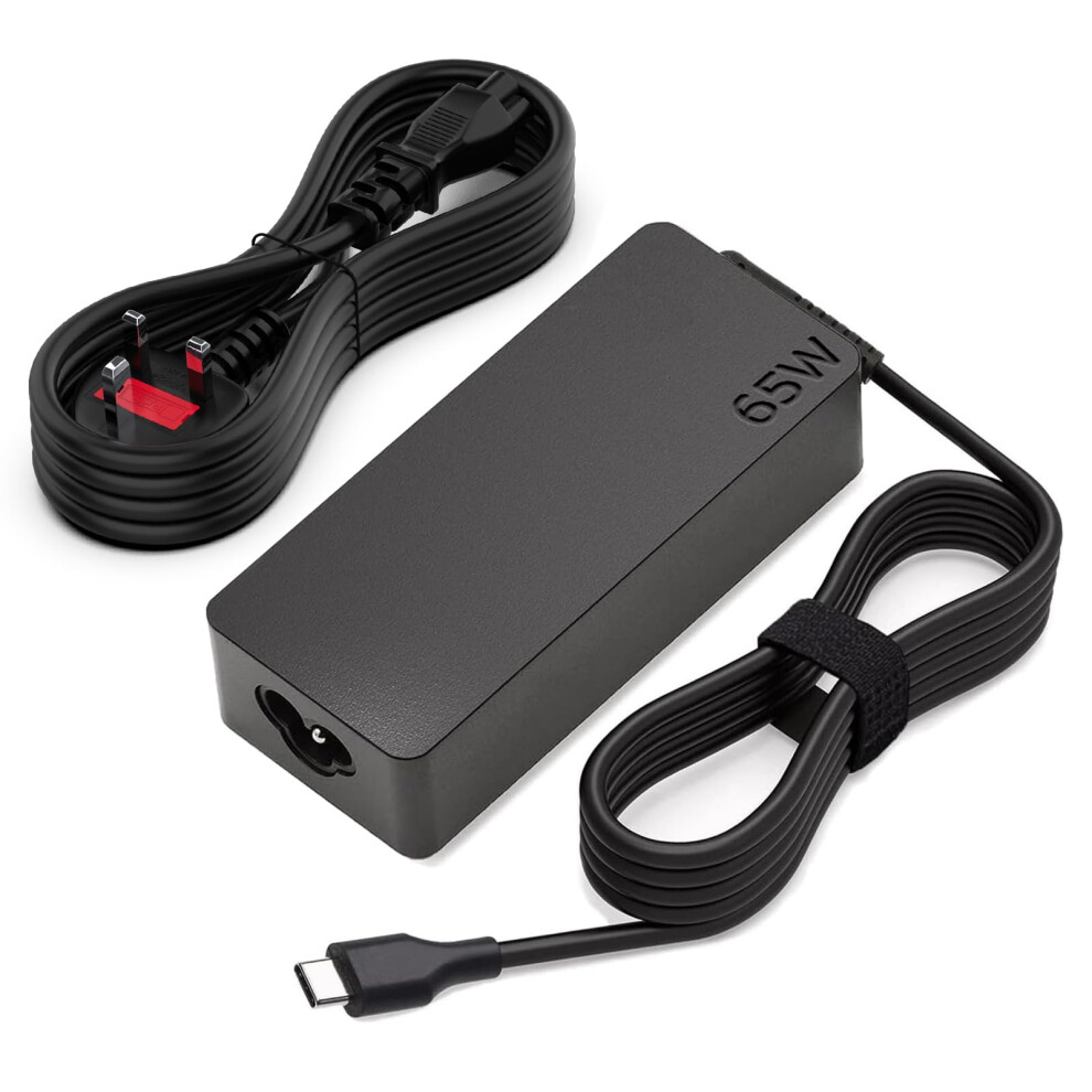 65W Usb-C Power Supply Charger For Lenovo Thinkpad X1 Carbon T14 T15 T480 T480s T490 T490s T580 T590 X13 X280 X380 X390 E14 E15 E480 E490 E580 E590 L 6289561542189