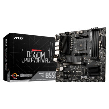 MSI B550M PRO-VDH WIFI Motherboard M-ATX - Supports AMD Ryzen 5000 Series Processors, AM4, DDR4 Boost (4400MHz/OC), 1 x PCIe 4.0 x16, 3 x PCIe 3.0 x1