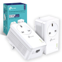 TP-Link TL-PA7017PKIT Gigabit Passthrough Powerline Adapter Starter Kit, Powerline Network Adapters Speed up to 1000 Mbps, 4K Video Streaming & Onlin