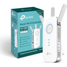 TP-Link RE550 AC1900 WiFi Extender Booster, Dual Band WiFi Booster, 3 Antennas, Gigabit Ethernet Port, Intelligent Monitor, AP Mode, APP Control, Ult