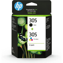HP 305-3YM61AE/3YM60AE Multipack Original Ink Cartridges Black and Three Colours