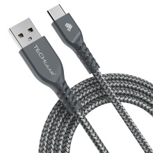 TECHGEAR USB A to USB C 2M Long STRONG Durable Braided Charging Data Cable Type C Compatible with iPad A16 11th/10th Generation, i