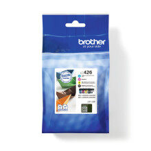 Brother LC-426BK/LC-426C/LC-426M/LC-426Y Inkjet Cartridges, Black/Cyan/Magenta/Yellow,Multi-Pack, Standard Yield, Includes 4 x Inkjet Cartridges, Gen