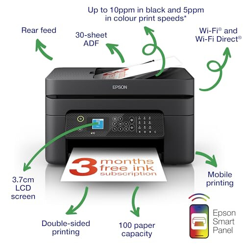 Epson Epson WorkForce WF-2930DWF A4 Multifunction Wireless Inkjet printer 1
