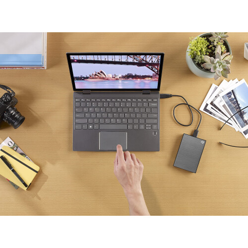 Seagate Seagate One Touch 2TB, Password activated hardware encryption, portable external hard drive, PC, Notebook & Mac, USB 3.0, Space Gr 1