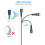 TECHGEAR USB A to USB C 2M Long STRONG Durable Braided Charging Data Cable Type C Compatible with iPad A16 11th/10th Generation, i 5