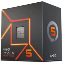 AMD Ryzensets 5 7600 Processor (radeon graphics integrated, 6 cores/12 threads, 65W TDP, AM5 Socket, 38MB cache, up to 5.1 GHz max