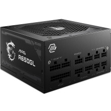 MSI MAG A650GL Power Supply Unit, 650W, 80 Plus Gold, Fully Modular, 120mm FDB Fan, Full-Bridge LLC, Flat Black Cables - 7 Year Wa