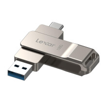 Lexar D40E 128GB Dual USB 3.2 Gen 1 Type-C Jump Drive, USB-C Flash Met