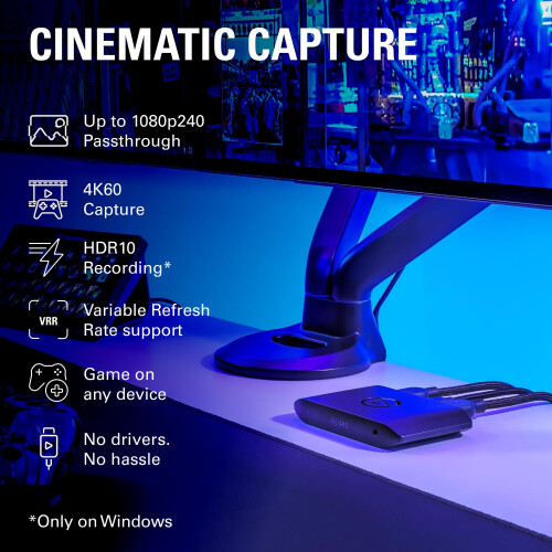 Elgato 4K S - Game Capture Card, 4K60 HDR, PS5, Xbox, Switch 2 1