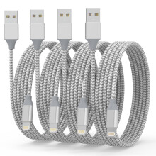 Powerole iPhone Charger Cable, 4Pack 6FT Lightning Cable [MFi Certified] Nylon Braided USB to Lightning iPhone Charger Fast Chargi