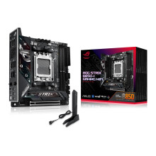 ASUS ROG Strix B850-I Gaming WiFi AMD Mini-ITX motherboard, 10+2+1 power stages, DDR5 slots, two M.2 slots, PCIe 5.0, WiFi 7, USB