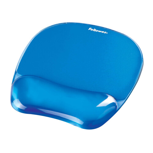 Fellowes Fellowes Mouse Mat Wrist Support - Crystals Gel Mouse Pad with Non Slip Rubber B
