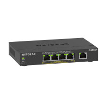 NETGEAR 5 Port PoE Switch (GS305P) | Unmanaged Gigabit Network Switch | Ethernet Splitter | Ethernet Splitter | 4 x PoE+ @ 63W | Desktop or Wall Moun